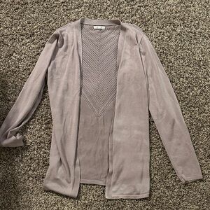 Maurices Tan Open-Front Cardigan